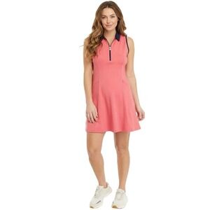 NWT Callaway Women's TrueSculpt Racer Back Flounce Golf Dress Fruit Dove Pink XL